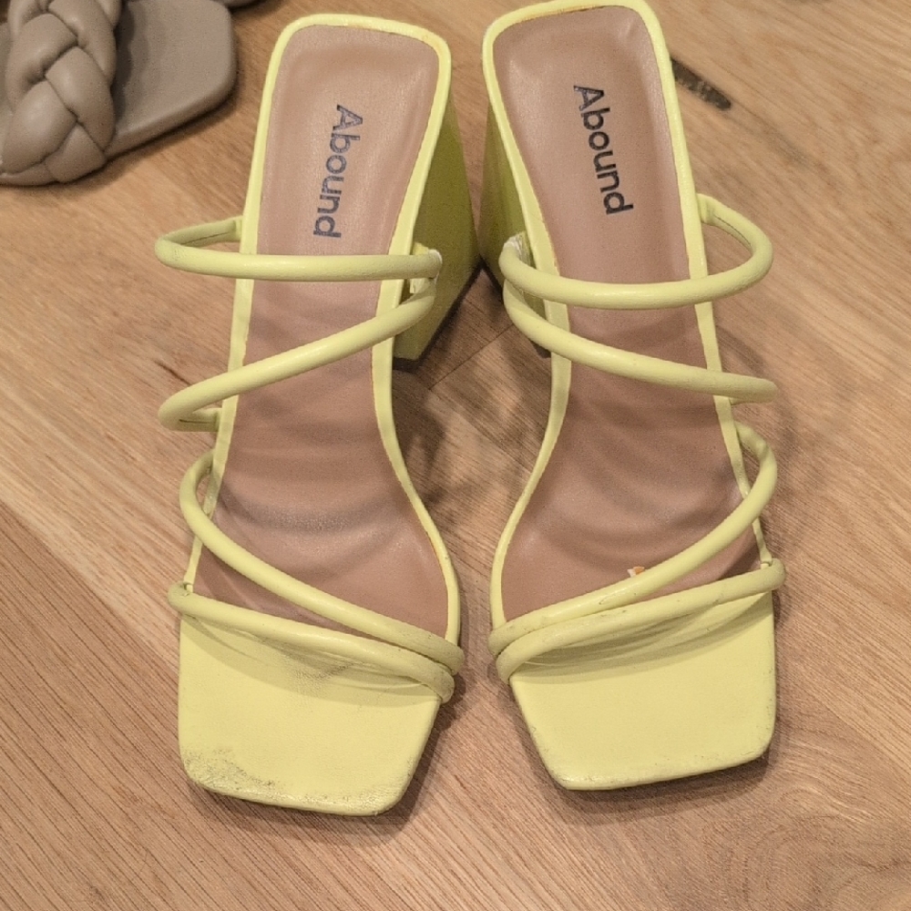 Abound Women's Lemon Strappy Heels